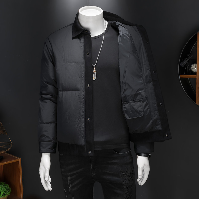 2025冬装新款男士翻领羽绒服轻薄款保暖防寒外套2519P265,男装羽绒服,电商D260