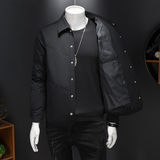 2025冬装新品男士翻领羽绒服90白鸭绒轻薄款羽绒衣25803P235，男装羽绒服，电商D260