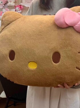kt抱枕可爱卡通毛绒玩偶公仔凯蒂猫靠枕靠垫女办公室午睡枕头