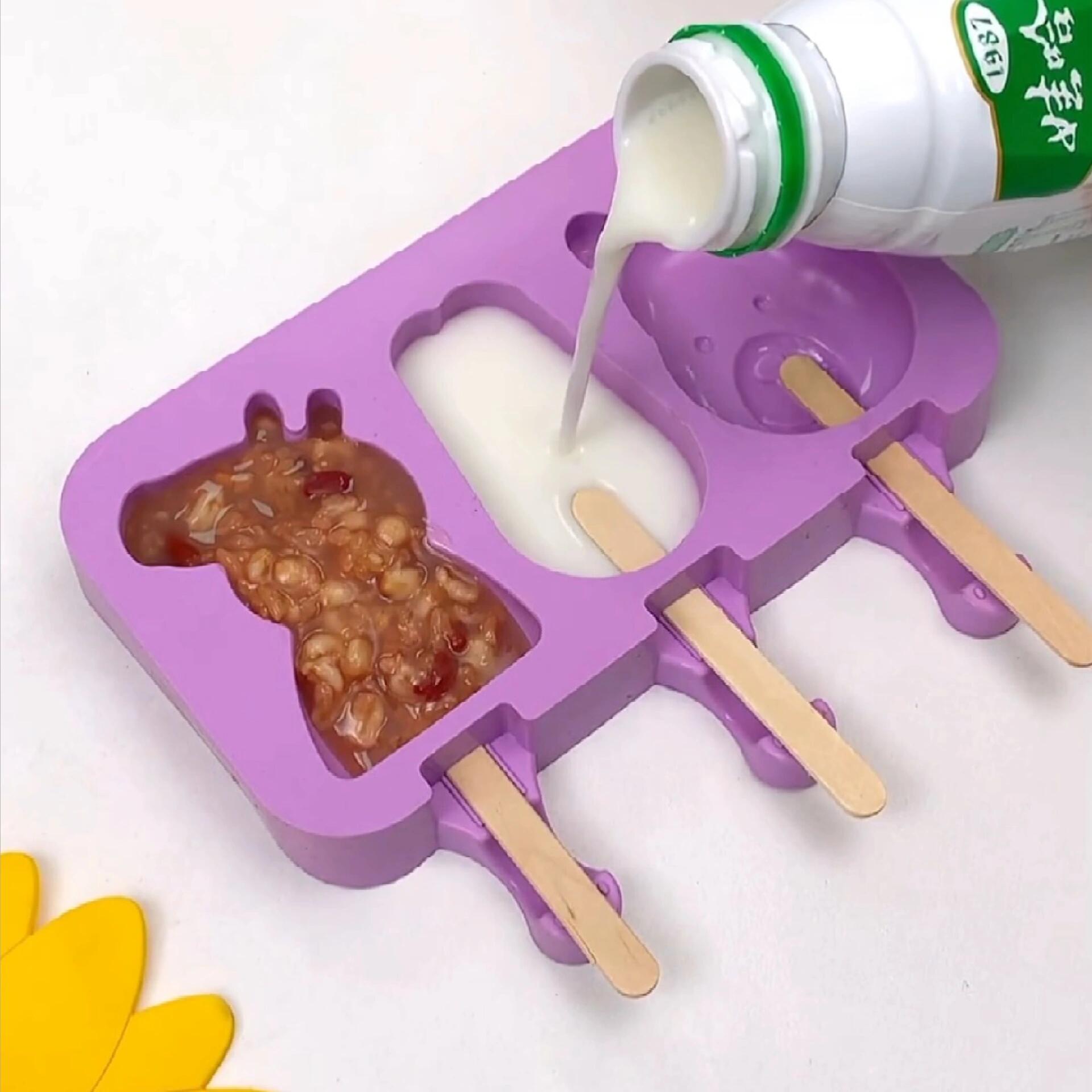 雪糕模具家用自制硅胶冰棒冰棍冰糕冰淇淋冰格冰条模型雪条冰盒