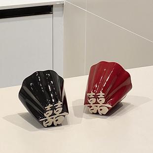 家用客厅耐热茶杯早餐杯乔迁订婚送礼专用 2025轻奢陶瓷水杯套装