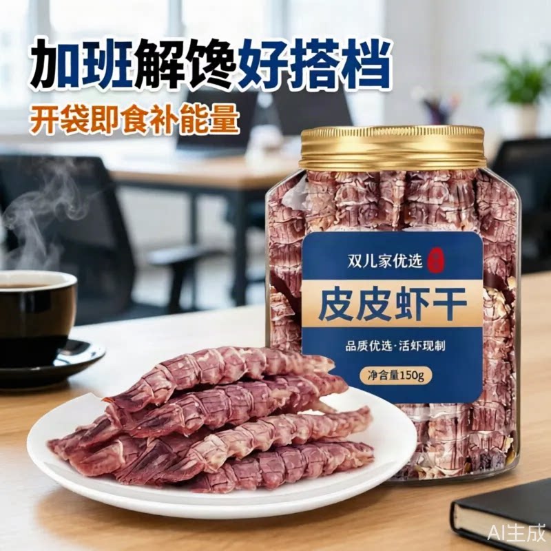 带籽膏皮皮虾干即食大连虾爬子海鲜干货琵琶虾虾姑膏孕妇儿童零食