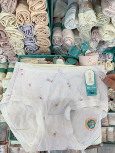 舒心花漾5623中腰60支新疆长绒棉女士内裤舒适透气蚕丝抑菌可爱