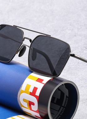 偏光太阳镜男士金属方框开车驾驶