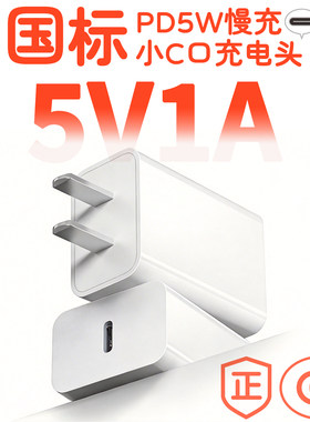 C口充电头typec慢充PD5W5v1a