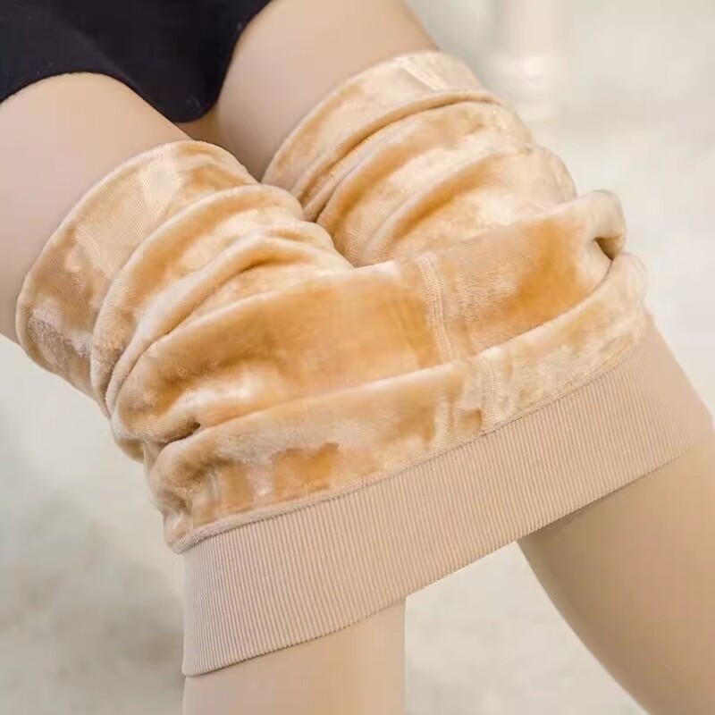 光腿神器女秋冬季加绒加厚肉色打底裤春秋裸感自然薄绒外穿连裤袜