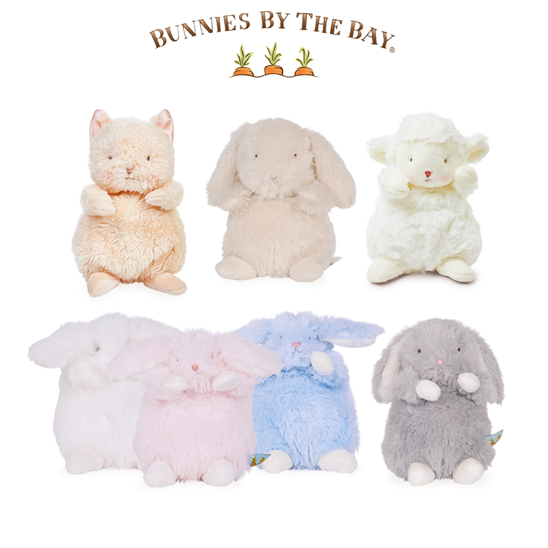 美国Bunnies By The Bay 7寸小羊坐姿系列女礼物毛绒伴手礼海湾兔