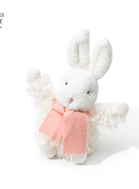 海湾兔bunnies围巾小兔子玩偶毛绒公仔儿童玩具安抚娃娃生日礼物