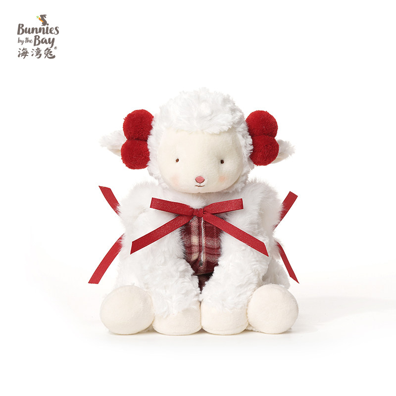 海湾兔Bunnies 红色新年小羊玩偶拜年趴趴服换装喜庆毛绒公仔礼物,玩具/童车/益智/积木/模型,毛绒/玩偶/公仔/布艺类玩具,淘宝优惠券,粉丝福利购,淘宝优惠卷