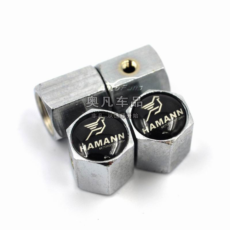 奔驰宝马改装哈曼HAMANN车标防盗轮胎气门嘴帽盖罩气门芯套