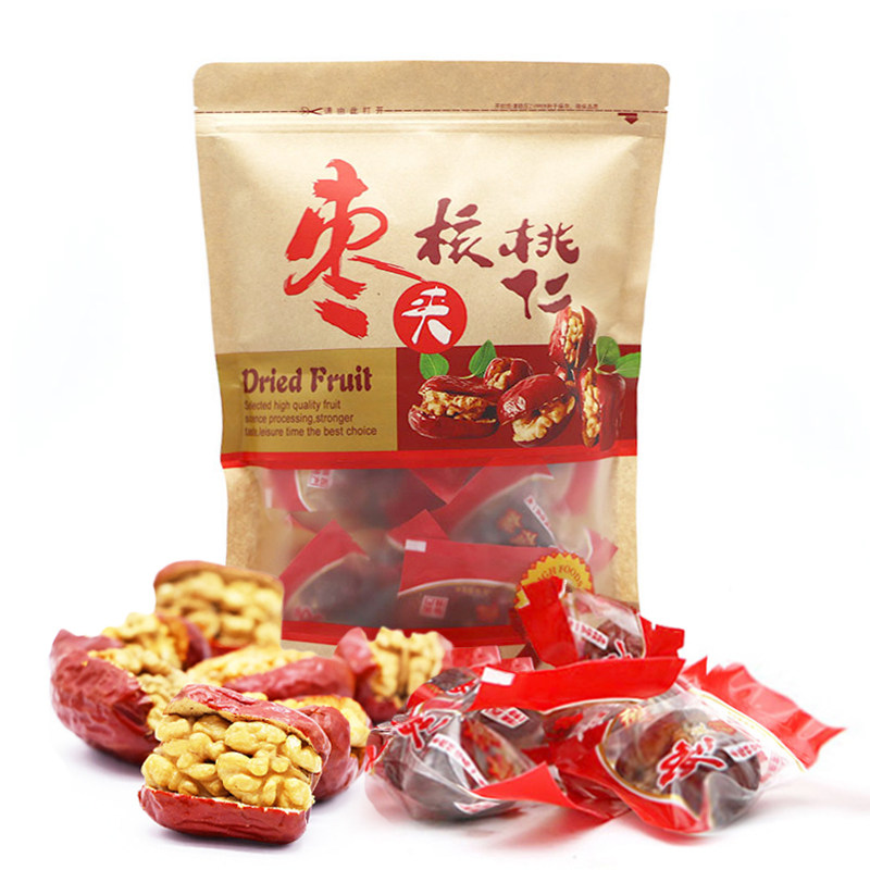 JM新疆特产红枣夹核桃仁单独包装大枣夹心核桃仁干果孕妇零食美味