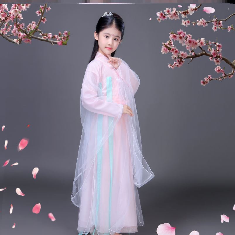 古装女汉服儿童女夏天超仙气学生飘逸三生三世枕上书白浅樱花公主
