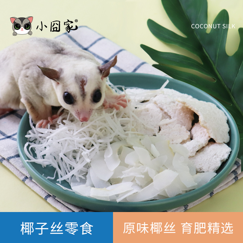 松鼠蜜袋鼯零食烘干椰子丝片