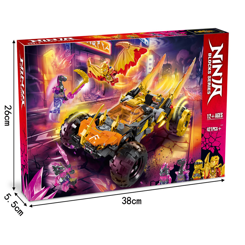 중국 빌딩 블록 NINJAGO 시리즈 16 시즌 KOU의 드래곤 전차 71769 소년 조립 어린이 장난감