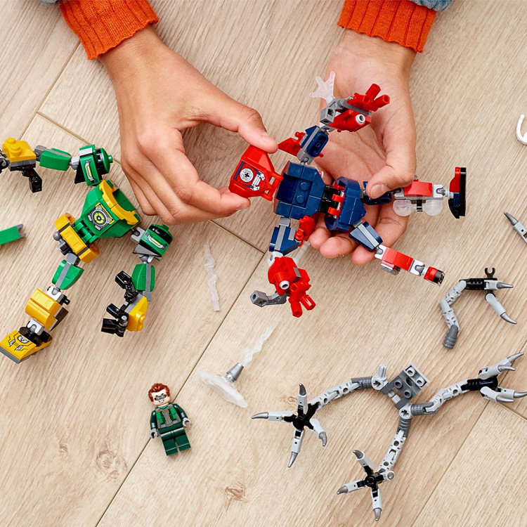 슈퍼 히어로 76198 닥터 옥토퍼스 대 스파이더맨 메카 보이 장난감 중국 빌딩 블록 조립