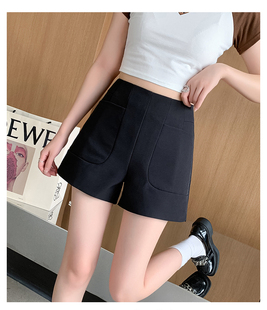 下衣失踪百搭黑色休闲短裤女春秋2026新款薄款夏季外穿休闲热裤子