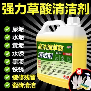 丽能高浓缩草酸清洁剂瓷砖地板去黄渍清洗液马桶洗手台家用除垢剂