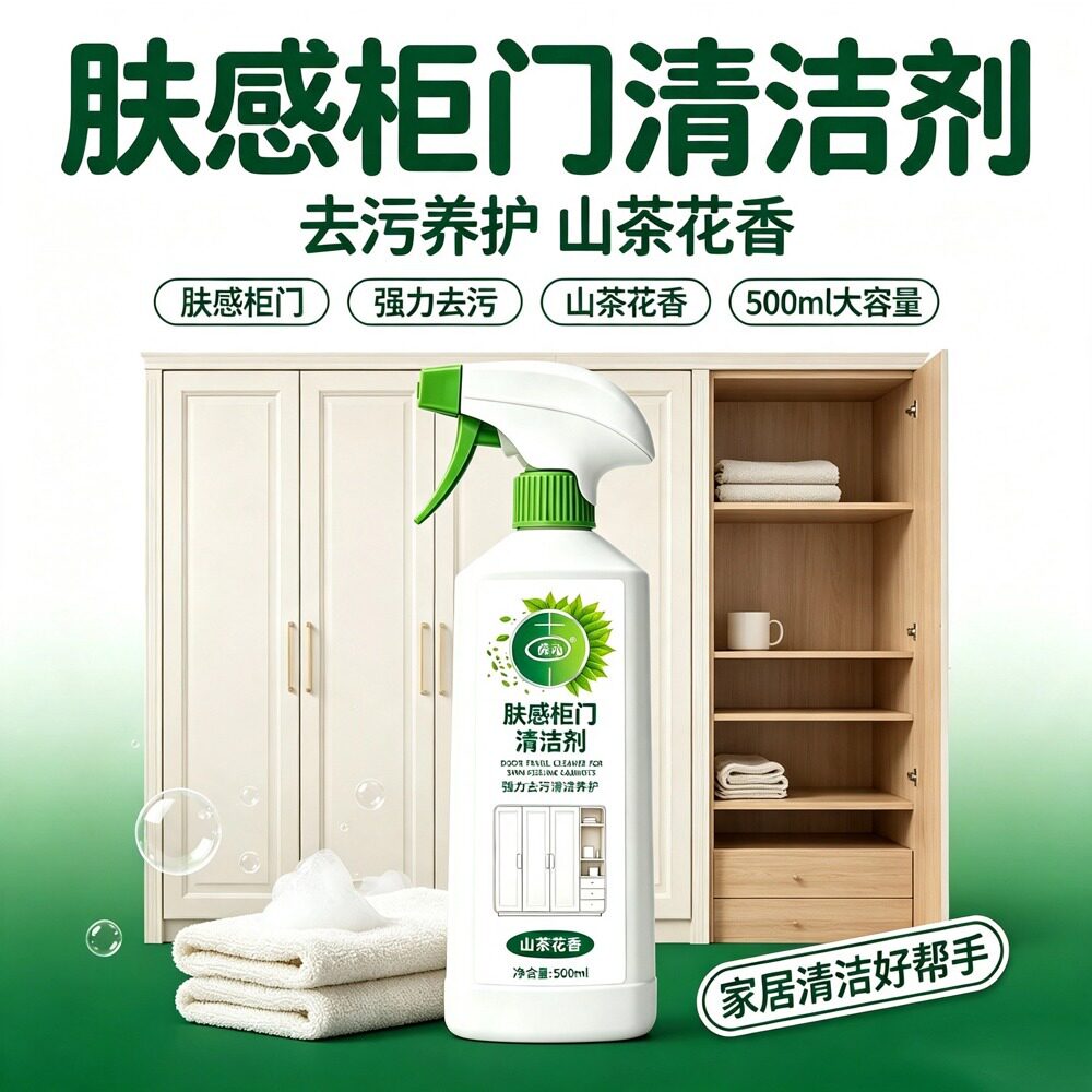 葆沁肤感柜门清洁剂除菌喷雾家用强力去污免水洗家居多功能清洁剂
