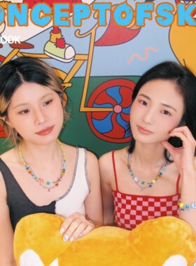 conceptofskin游乐园多巴胺彩色俏皮配饰 元气甜甜圈项链