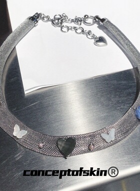 conceptofskin大地之狮荒野湖泊项链原创高级感锁骨链复古手链