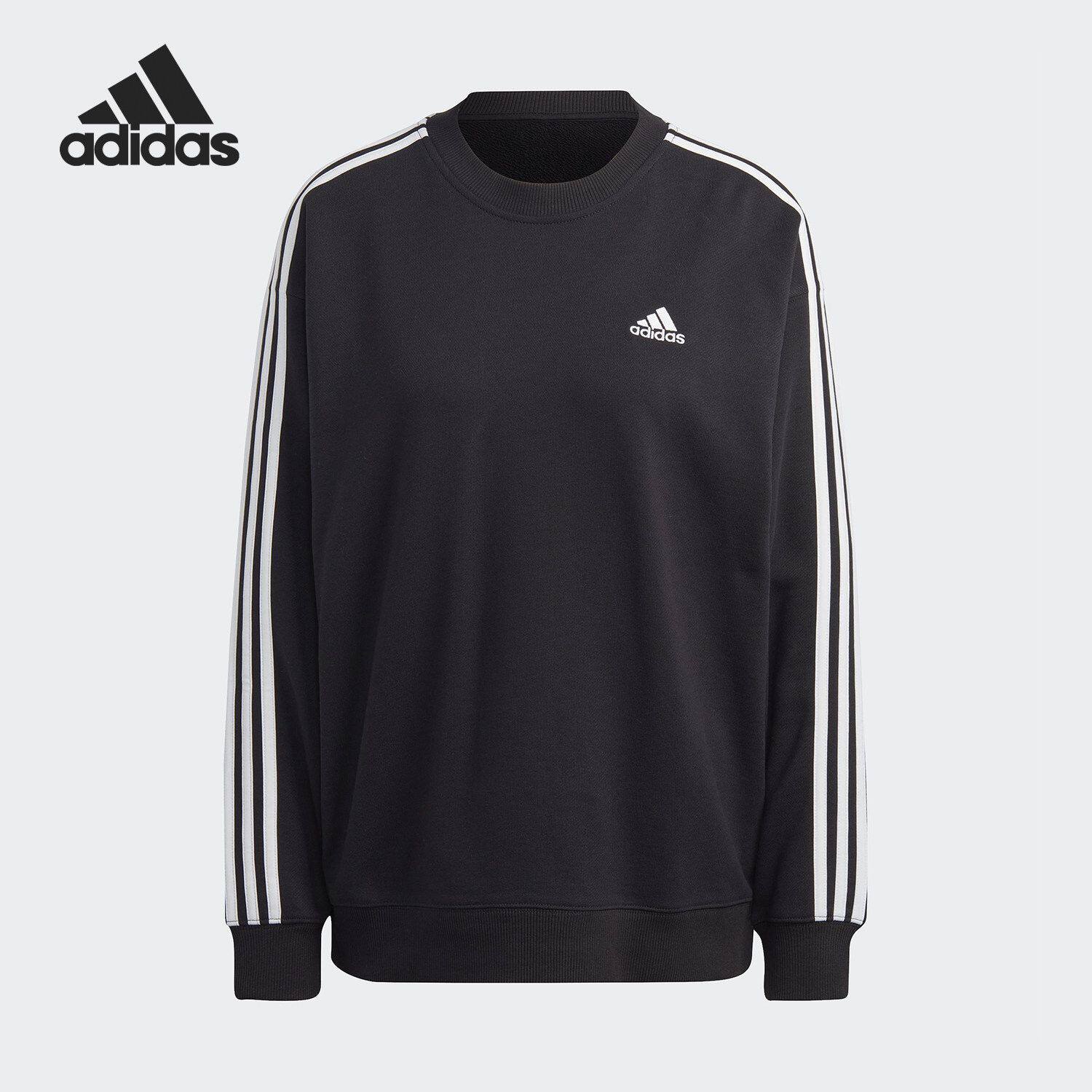 Adidas/阿迪达斯正品女士圆领套头耐穿舒适套头卫衣IC8766