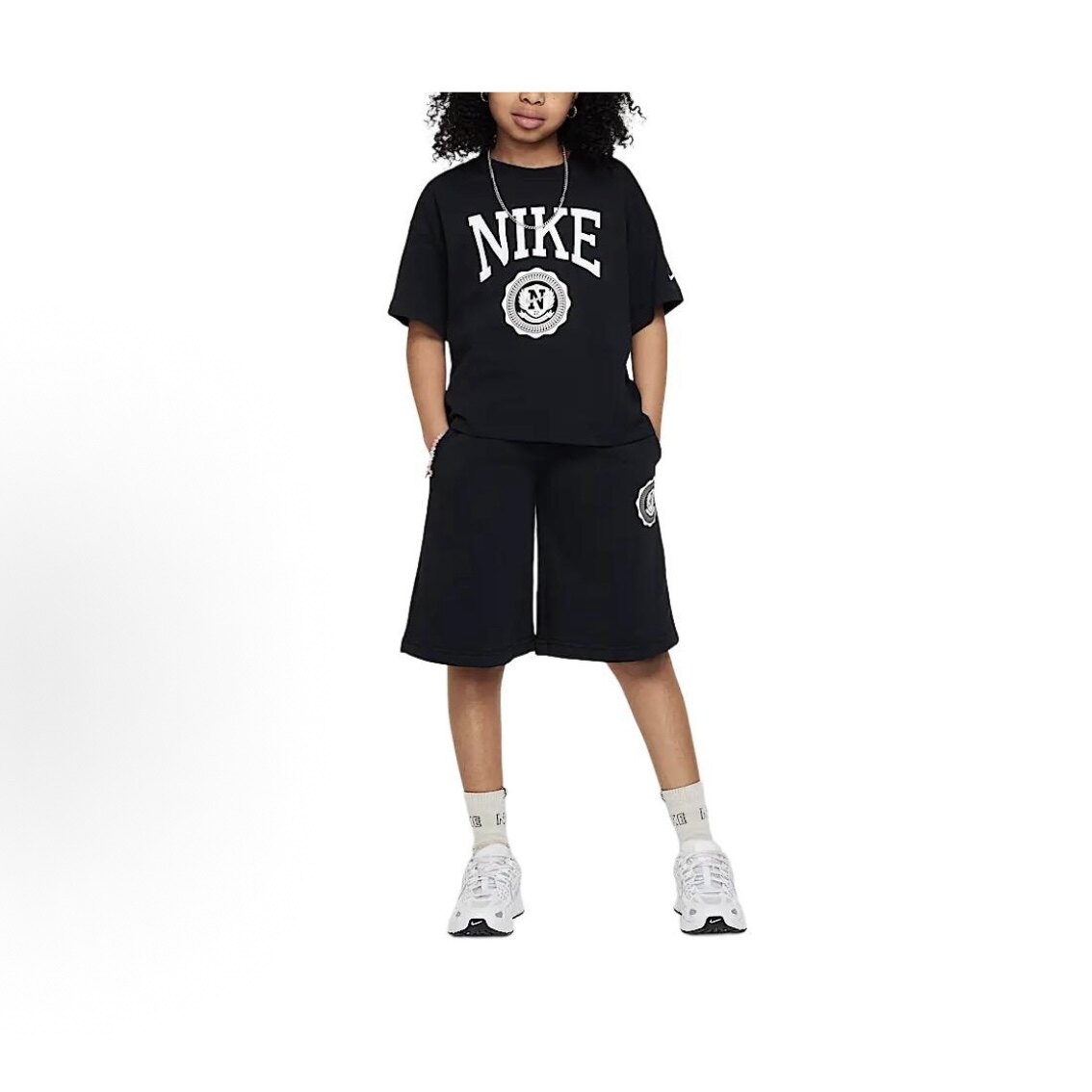 Nike大童女孩法式毛圈短裤HJ3368-010