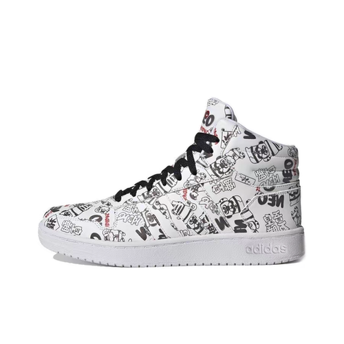 【F仓】 adidas 阿迪达斯 neo Hoops  合成革 防滑中帮板鞋H03089