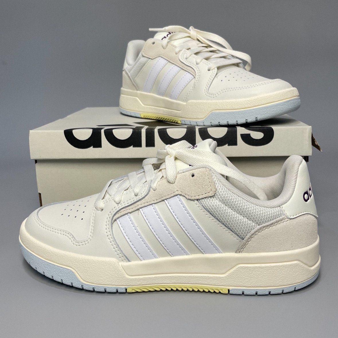 ENTRAP休闲运动板鞋少年感复古篮球鞋男女adidas阿迪达斯