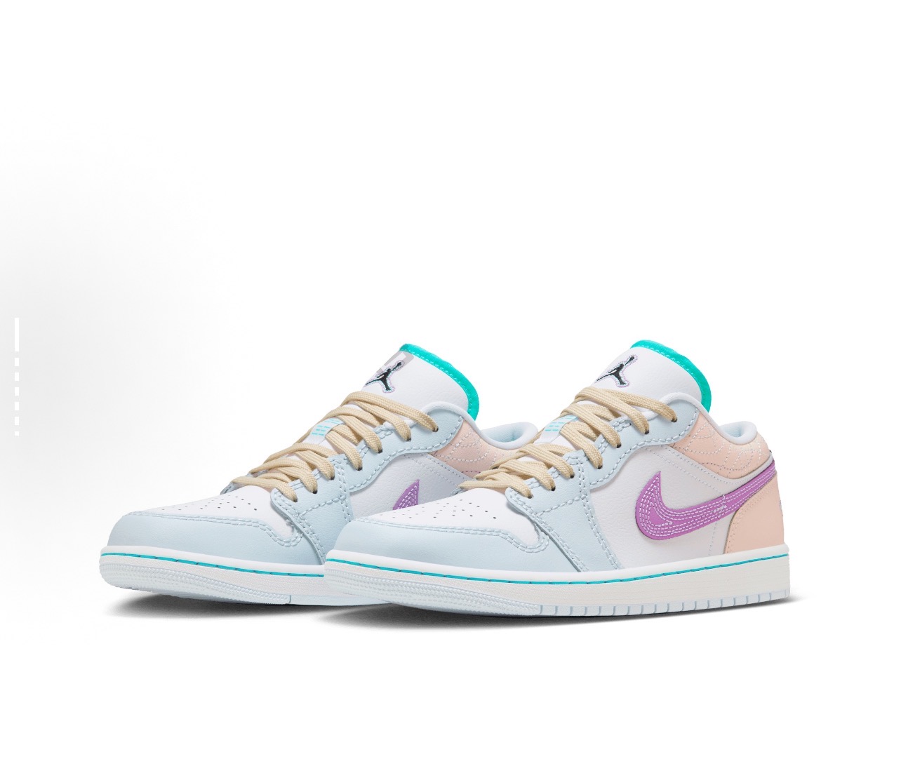 Air Jordan 1 Low AJ1米粉色低帮舒适休闲复古篮球鞋