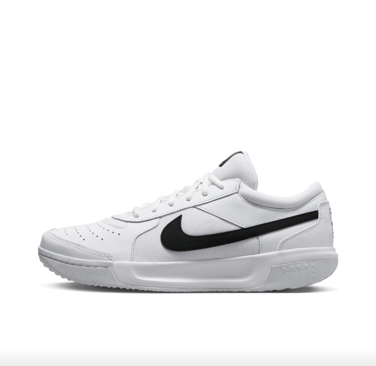 Nike Court Zoom Lite 3 Zoom缓震 网球鞋 纯白色/黑色