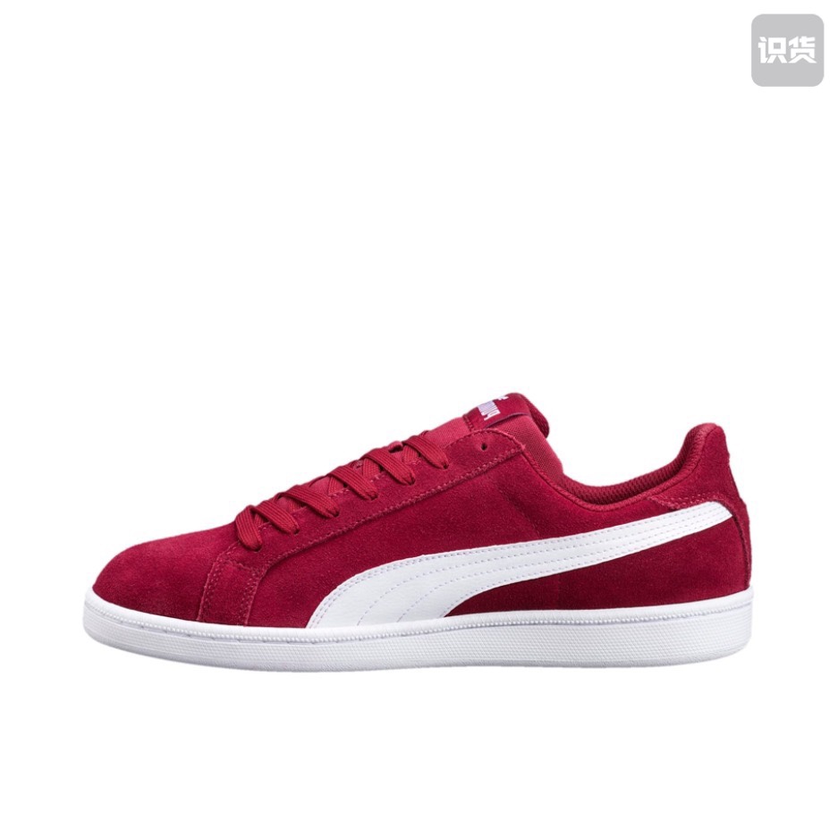 Puma Smash 防滑耐磨 复古 板鞋 Dark Red/White