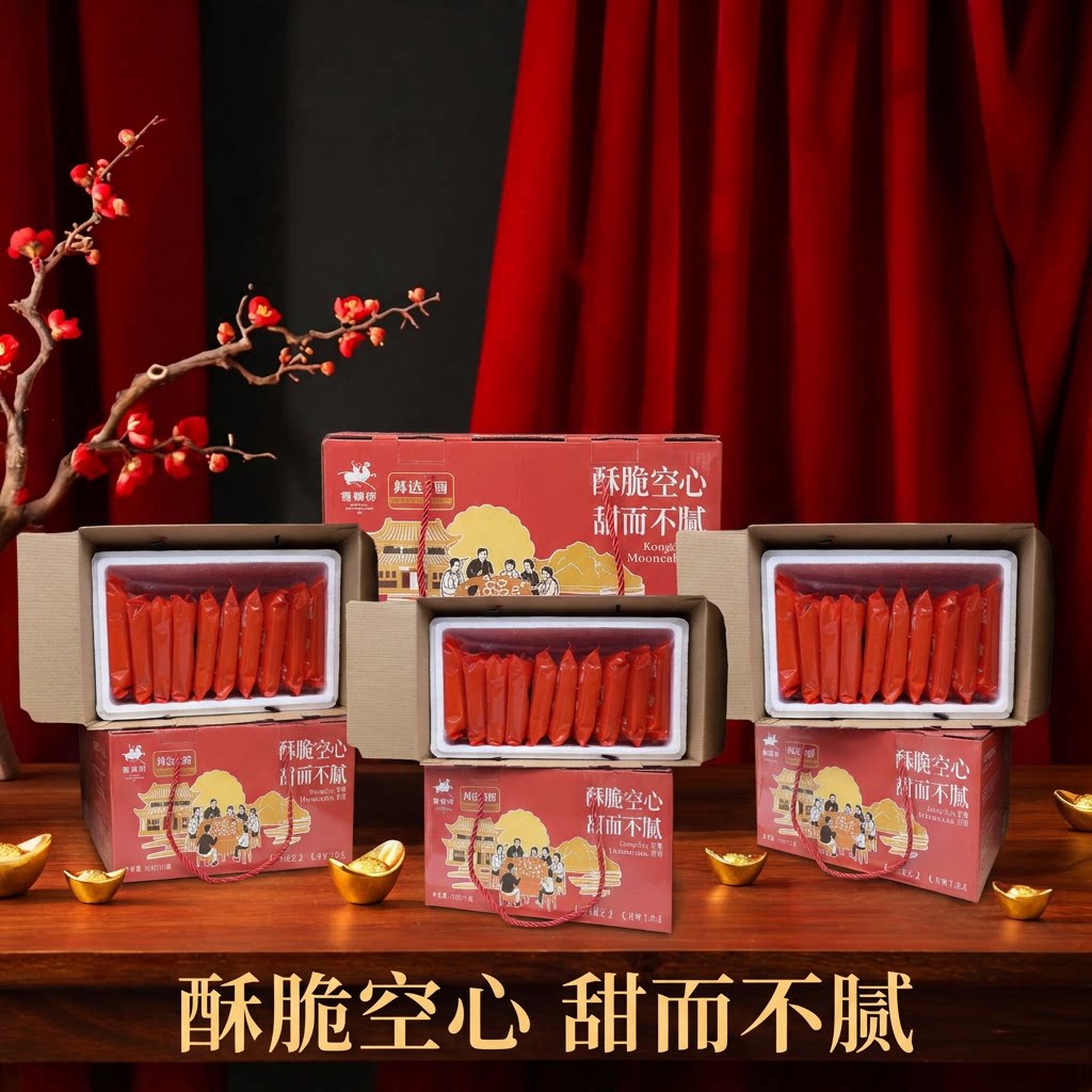 山西空心月饼乡宁空心月饼古法烤制空壳月饼中秋糕点独立包装
