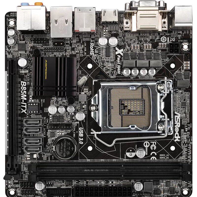 没上过机 ASROCK/华擎科技 B85M-ITX 1150 主板 MINI 小板B85议价图片
