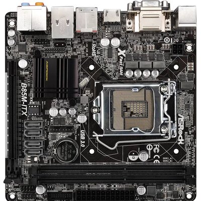 没上过机 ASROCK/华擎科技 B85M-ITX 1150 主板 MINI 小板B85议价