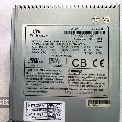 JUNIPER NS-500电源 NSR-251 网络机电源 094-0023-000 议价