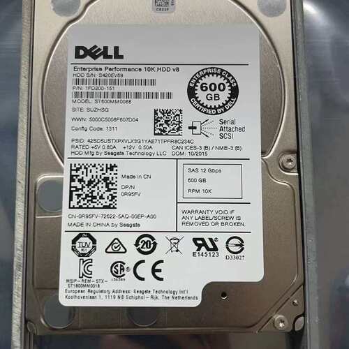 /600GB SAS 2.5寸10K 12Gb服务器硬盘ST600MM0088 0R95FV议价