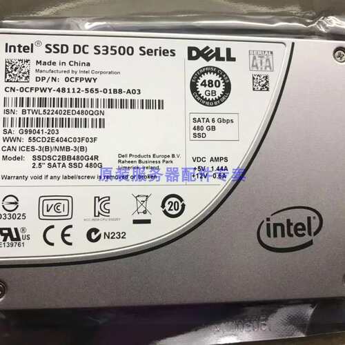 / 0CFPWY S3500 480G 6G 2.5 SATA固态 企业级 硬盘 议价