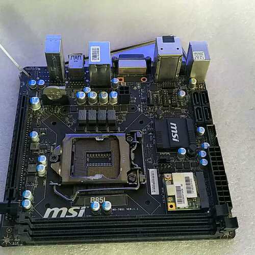 微星B85I MS-7851 DDR3内存 1150接口 B85独显 全固态迷你ITX小板