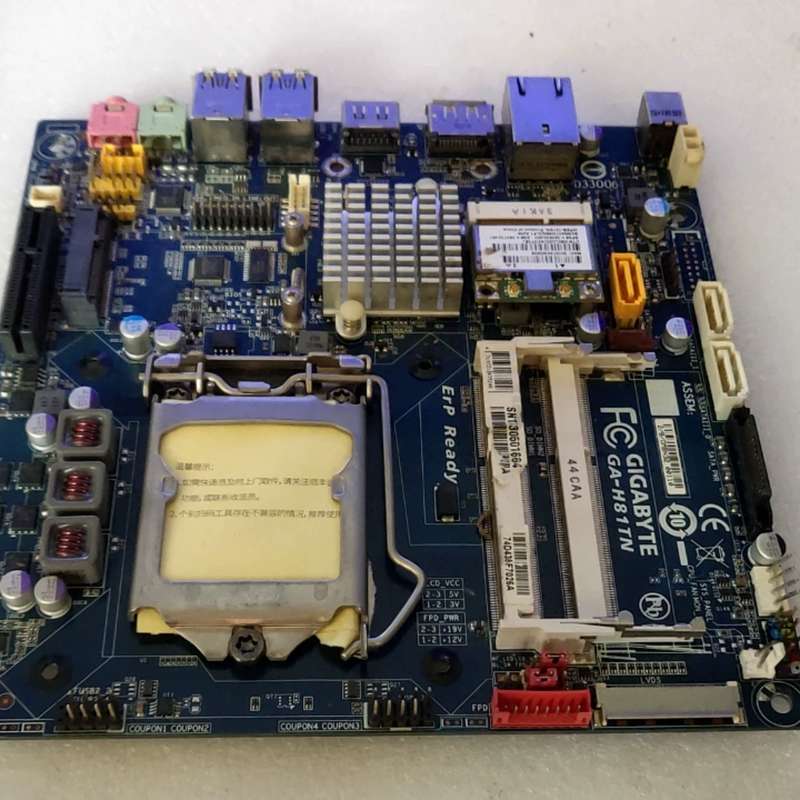 GA-H81TN一体机半高超薄迷你ITX主板17*17 MSATA DC供电 1150议价图片