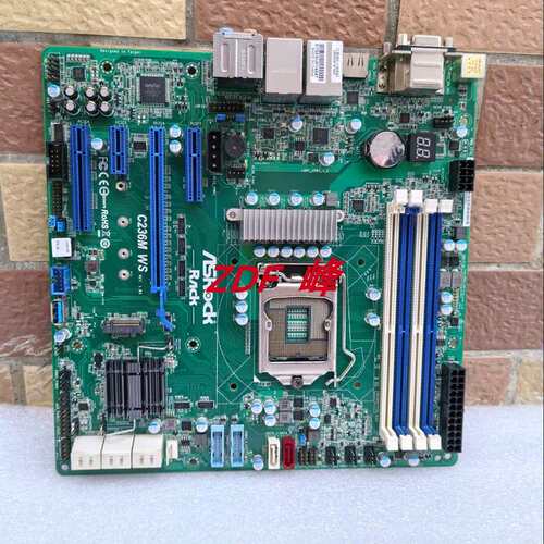 ASROCK/华擎科技C236M WS 工控服务器机主板双网口DDR4 议价