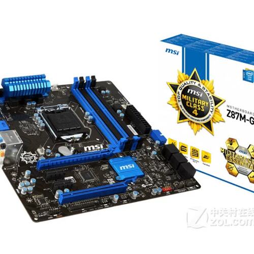 没上过机 微星 Z87M-G43 1150 主板 M-ATX 小板 上4790k cpu议价