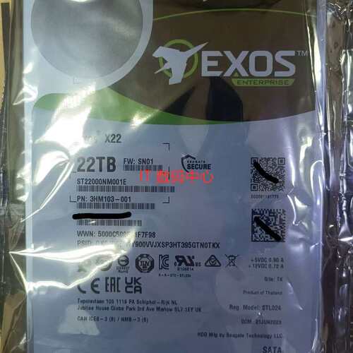 ST22000NM001E 氦气SATA企业级22T机械硬盘 22TB EXOS X22议价