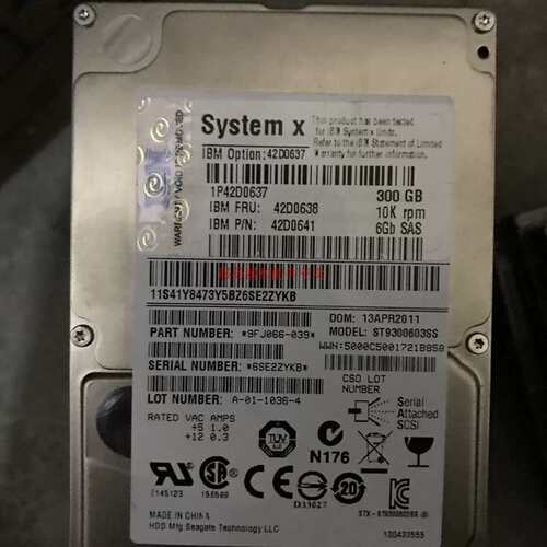 300G 2.5 10K 42D0637 42D0638 90Y8877 90Y8878 盘50元议价