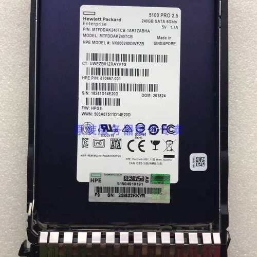/ 875358-001 240GB 6G SATA 2.5 SSD硬盘380 388G8 G9议价