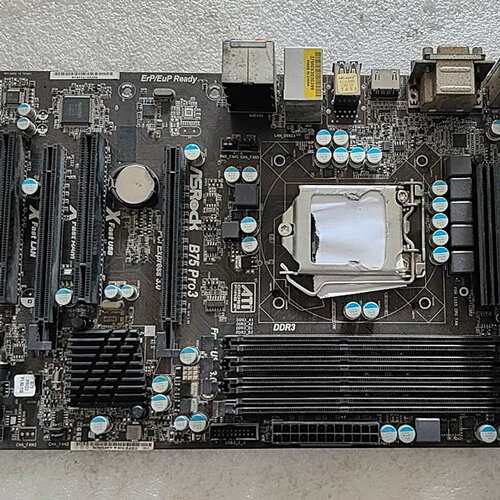 华擎B75 Pro3 DDR3 1155接口B75全固态大板 带HDMI DVI USB3.0口