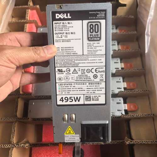 PowerEdge T320 R520 R620 R720 495W 电源F495E-S0 3GHW3议价