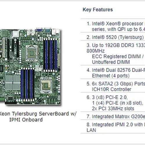 SuperMicro X8DTI-LN4F 主板 双路 1366 X58 4口网卡议价