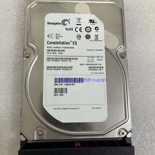 EMC 005049225 V2-PS07-020 2TB ST32000444SS VNX3100 存储 硬盘