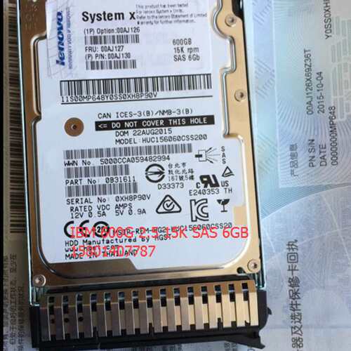 / 600G SAS 2.5 15K 00AJ126 00AJ127 盒包 M5 X6议价