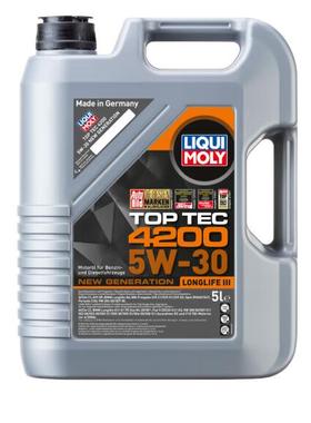 力魔LIQUI MOLY德国原装进口顶技4200机油5W-30 SN/C3 5L  LM8973